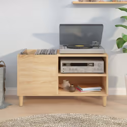Mobile Porta Dischi Rovere Sonoma 84,5x38x48 Legno Multistratocod mxl 82347 - Vista aggiuntiva 3