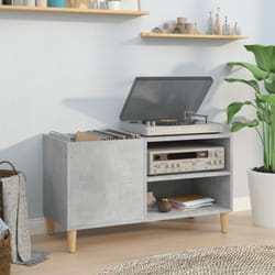 Mobile Porta Dischi, Mobile per Documenti Grigio Cemento 84, 5x38x48 Legno Multistrato Vidaxl