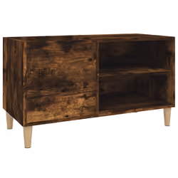 Mobile Porta Dischi Rovere Fumo 84,5x38x48 cm Legno Multistratocod mxl 81273 - Vista aggiuntiva 2
