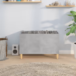 Mobile Porta Dischi Grigio Cemento 74,5x38x48 Legno Multistratocod mxl 127554 - Vista aggiuntiva 3