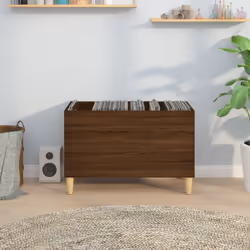 Mobile Porta Dischi Rovere Marrone 74,5x38x48 Legno Multistratocod mxl 104072 - Vista aggiuntiva 3