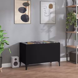 Riponete ed esponete i vostri dischi in vinile con questo mobile porta dischi pratico e classico. Materiale resistente: Il le ...