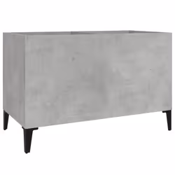vidaXL Mobile Porta Dischi Grigio Cemento 74,5x38x48 Legno Multistrato - Vista aggiuntiva 2