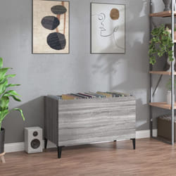 Mobile Porta Dischi, Mobile per Documenti Grigio Sonoma 74, 5x38x48 Legno Multistrato Vidaxl