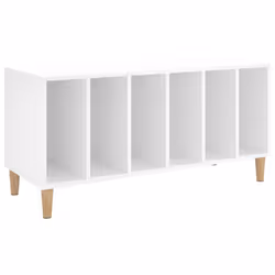 Mobile Porta Dischi Bianco 100x38x48 cm in Legno Multistratocod mxl 73306 - Vista aggiuntiva 2