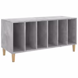 Mobile Porta Dischi Grigio Cemento 100x38x48 Legno Multistratocod mxl 127747 - Vista aggiuntiva 2