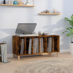 Riponete ed esponete i vostri dischi in vinile con questo mobile porta dischi pratico e classico. Materiale resistente: Il le ...
