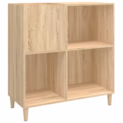 Mobile Porta Dischi Rovere Sonoma 84,5x38x89 Legno Multistratocod mxl 80482 - Vista aggiuntiva 2