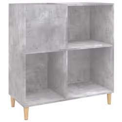 Mobile Porta Dischi Grigio Cemento 84,5x38x89 Legno Multistratocod mxl 103543 - Vista aggiuntiva 2