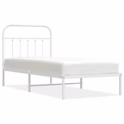 Giroletto con Testiera Metallo Bianco 90x190 cmcod mxl 78932 - Vista aggiuntiva 2