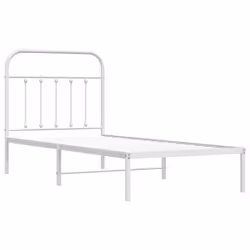 Giroletto con Testiera Metallo Bianco 90x190 cmcod mxl 78932 - Vista aggiuntiva 3