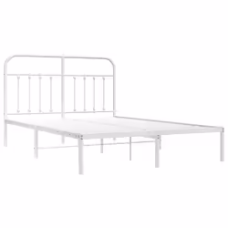 Giroletto con Testiera Metallo Bianco 135x190 cmcod mxl 105248 - Vista aggiuntiva 3