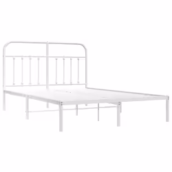 Giroletto con Testiera Metallo Bianco 140x200 cmcod mxl 127086 - Vista aggiuntiva 3