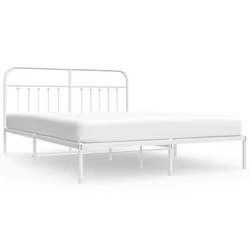 Giroletto con Testiera Metallo Bianco 160x200 cmcod mxl 103896 - Vista aggiuntiva 2