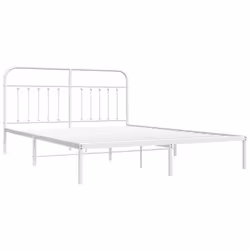 Giroletto con Testiera Metallo Bianco 160x200 cmcod mxl 103896 - Vista aggiuntiva 3