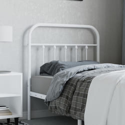 vidaXL Testiera in Metallo Bianco 90 cm