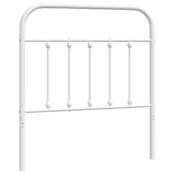 vidaXL Testiera in Metallo Bianco 90 cm - Vista aggiuntiva 2