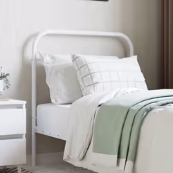 vidaXL Testiera in Metallo Bianco 90 cm - Vista aggiuntiva 3