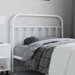 vidaXL Testiera in Metallo Bianco 107 cm