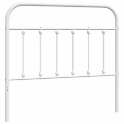 vidaXL Testiera in Metallo Bianco 107 cm - Vista aggiuntiva 2