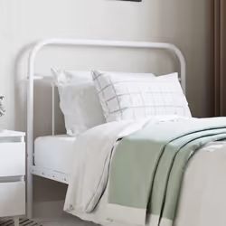 vidaXL Testiera in Metallo Bianco 107 cm - Vista aggiuntiva 3