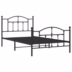 Giroletto con Testiera e Pediera Metallo Nero 107x203 cmcod mxl 129719 - Vista aggiuntiva 3