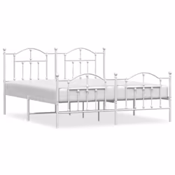 Giroletto con Testiera e Pediera Metallo Bianco 183x213 cmcod mxl 105770 - Vista aggiuntiva 2