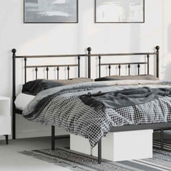 Testiera per Letto, Schienale del letto in Metallo Nero 180 cm Vidaxl