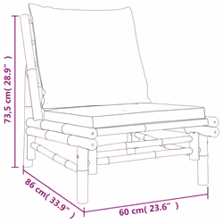 VidaXL 363459 panca da esterno Bamboo - Vista aggiuntiva 6