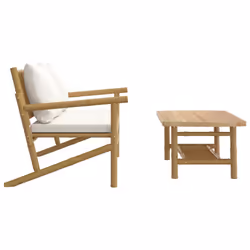 VidaXL 363461 panca da esterno Bamboo - Vista aggiuntiva 4
