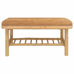 Tavolino da Giardino 90x55x37 cm in Bambùcod mxl 97262 - Vista aggiuntiva 3