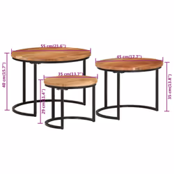 VidaXL 353900 tavolino da caffè, comodino e consolle da soggiorno - Vista aggiuntiva 7