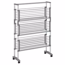 Stendibiancheria con Ruote 89x64x129 cm in Alluminiocod mxl 70434 - Vista aggiuntiva 3