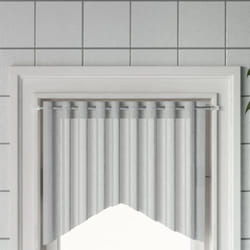 Binari per Tende 2 pz Bianco e Argento 40-60 cm Alluminio Vidaxl 3873