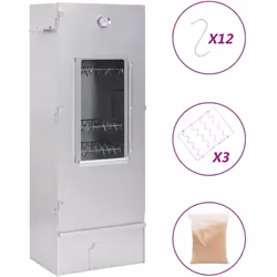 Utilizzate questo forno affumicatore multifunzionale con i trucioli di legno per preparare un banchetto e godervi una bella s ...