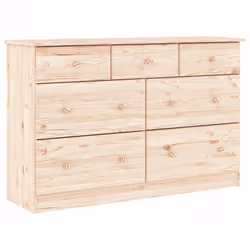 Cassettiera ALTA 112x35x73 cm in Legno Massello di Pinocod mxl 81881 - Vista aggiuntiva 2