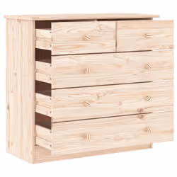 Cassettiera ALTA 77x35x73 cm in Legno Massello di Pinocod mxl 127400 - Vista aggiuntiva 3