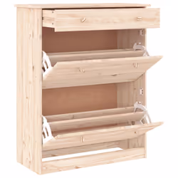 Scarpiera ALTA 77x35x96 cm in Legno Massello di Pinocod mxl 129262 - Vista aggiuntiva 3