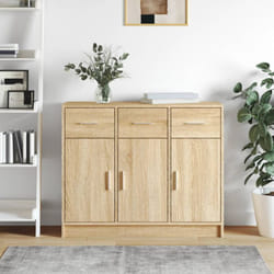 Credenza, Madia per salotto Rovere Sonoma 91x28x75 cm in Legno Multistrato Vidaxl