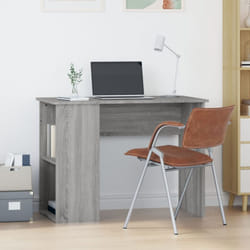 Vidaxl - Scrivania da Studio, Tavolo Porta pc per Computer Grigio Sonoma 100x55x75 cm in Legno Multistrato