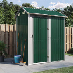 Capanno da Giardino Verde 192x152,5x237 cm Acciaio Zincato Vidaxl 31431