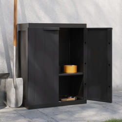 Armadio da Esterno Nero 65x37x85 cm in pp