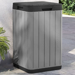 Vidaxl - Cestino per Rifiuti da Esterno Grigio 38x38x65 cm in pp 35470