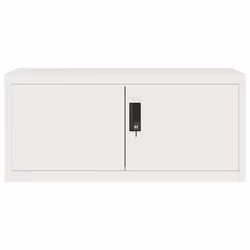 vidaXL Armadio Classificatore Bianco 90x40x40 cm in Acciaio - Vista aggiuntiva 3