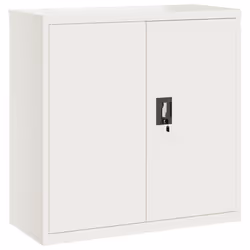 vidaXL Armadio Classificatore Bianco 90x40x90 cm in Acciaio - Vista aggiuntiva 2