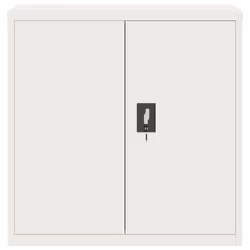 vidaXL Armadio Classificatore Bianco 90x40x90 cm in Acciaio - Vista aggiuntiva 3