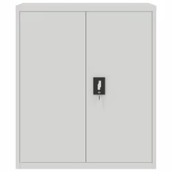 vidaXL Armadio Classificatore Grigio Chiaro 90x40x105 cm in Acciaio - Vista aggiuntiva 3