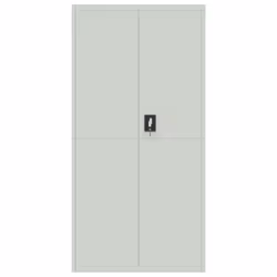 Armadio Classificatore Grigio Chiaro 90x40x180 cm in Acciaiocod mxl 79315 - Vista aggiuntiva 3