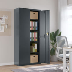 Armadio Classificatore Antracite 90x40x200 cm in Acciaio Vidaxl 3521
