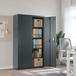 Armadio Classificatore Antracite 105x40x180 cm in Acciaio Vidaxl 7853
